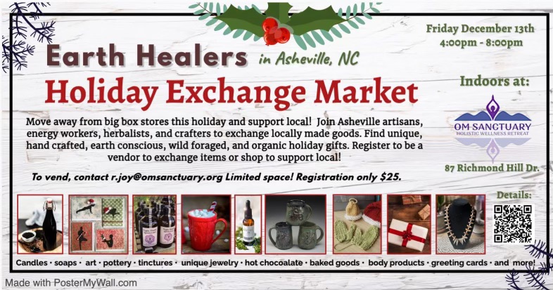 Earth Healers Holiday Exchange Market Asheville